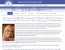 Tablet Screenshot of oakvillecounselling.com